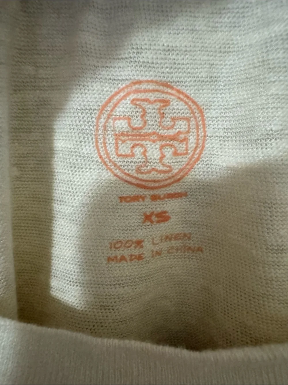 Tory Burch Silk Linen Floral T-Shirt